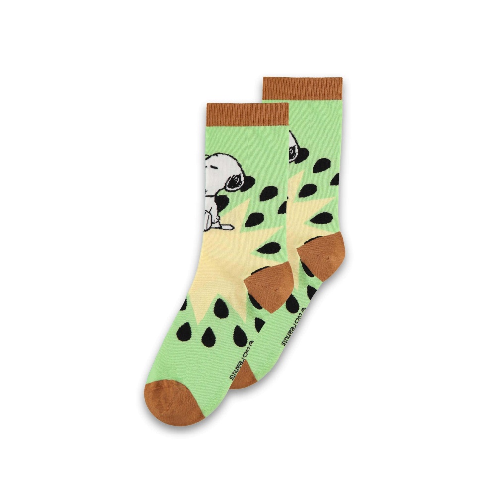 Peanuts - Snoopy and Woodstock Crew (3 Pack) Chaussettes - Multicolore